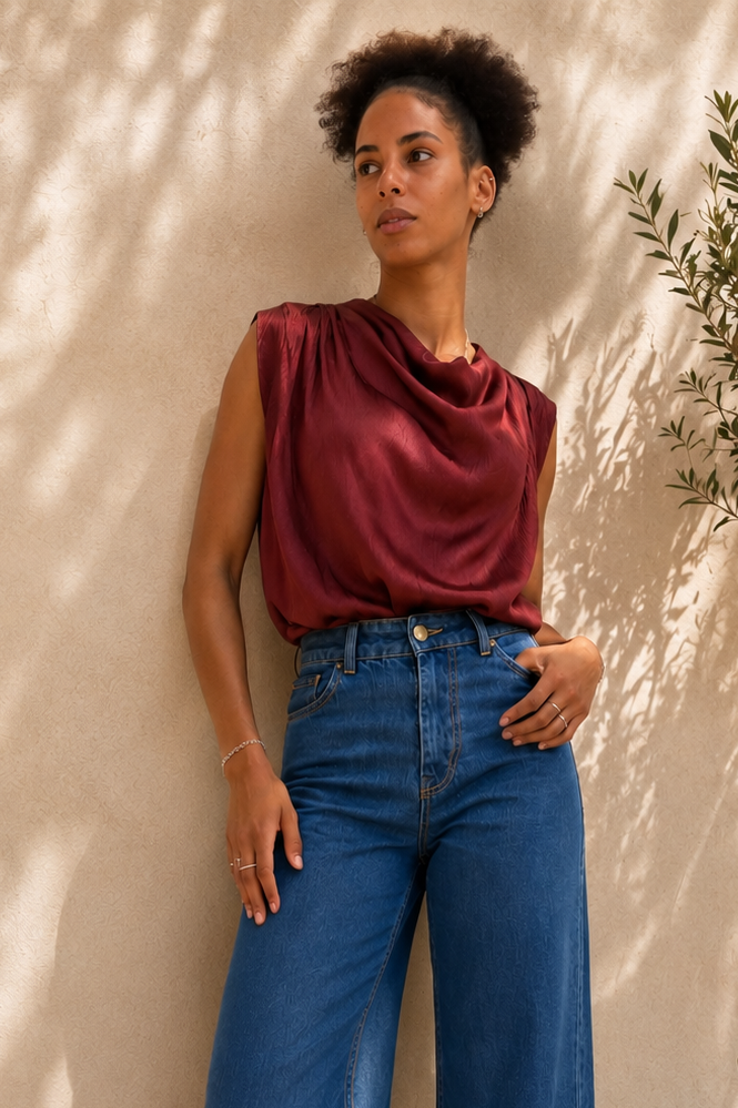 BLOUSE TATIANA – CERISE