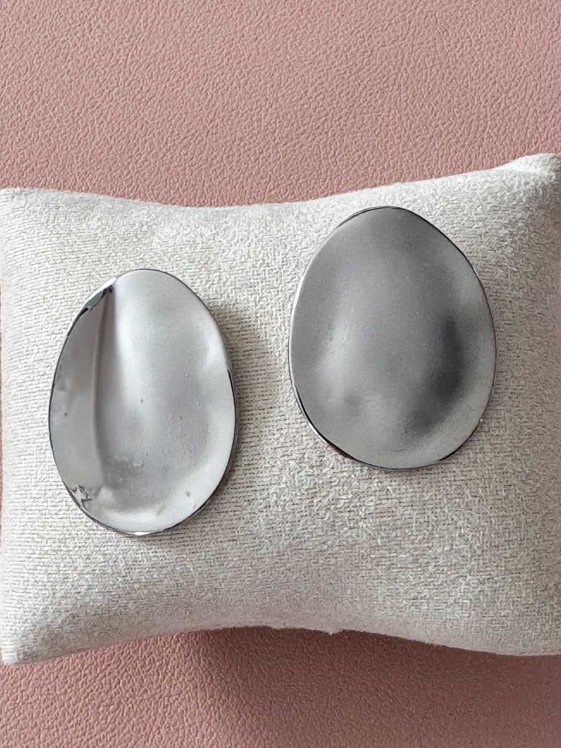 Boucles d’oreilles Blair – Plaques miroir en acier inoxydable