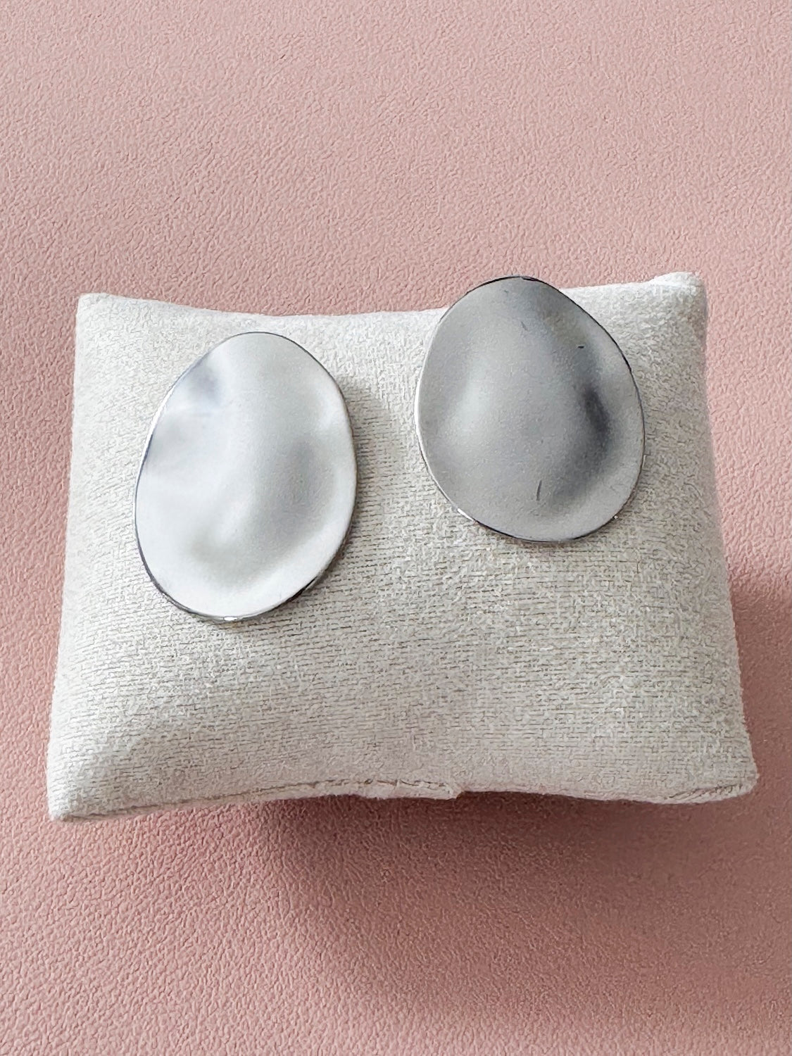 Boucles d’oreilles Blair – Plaques miroir en acier inoxydable