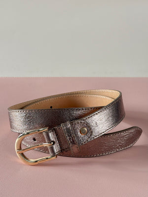 Ceinture Lydia – Ceinture en cuir rosé