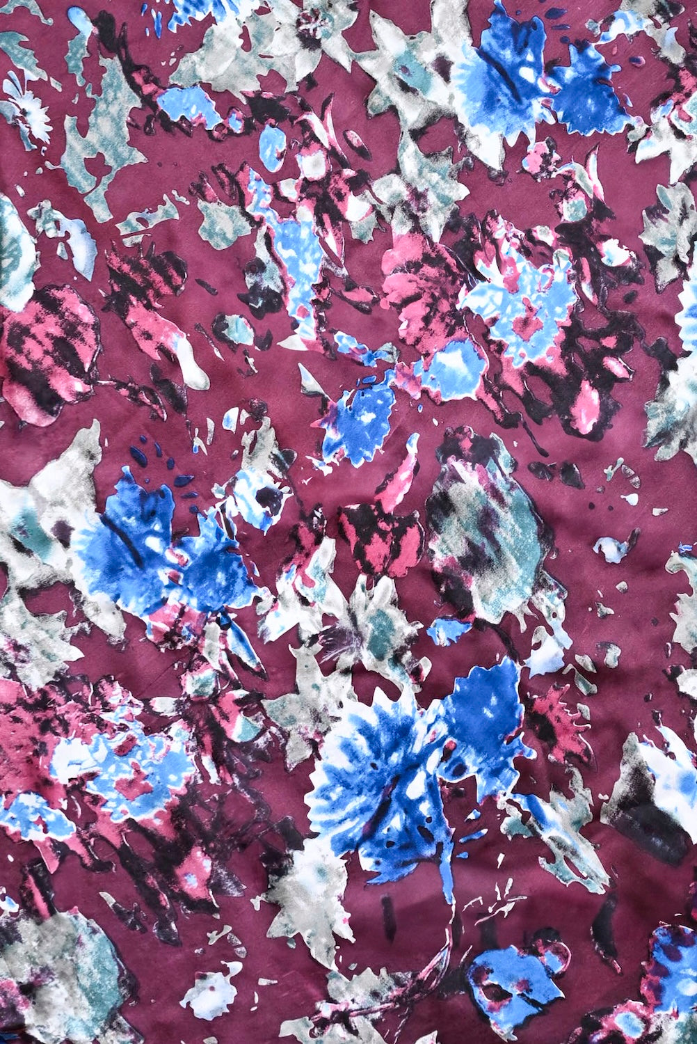 Foulard MILENE – Carré en soie imprimé floral