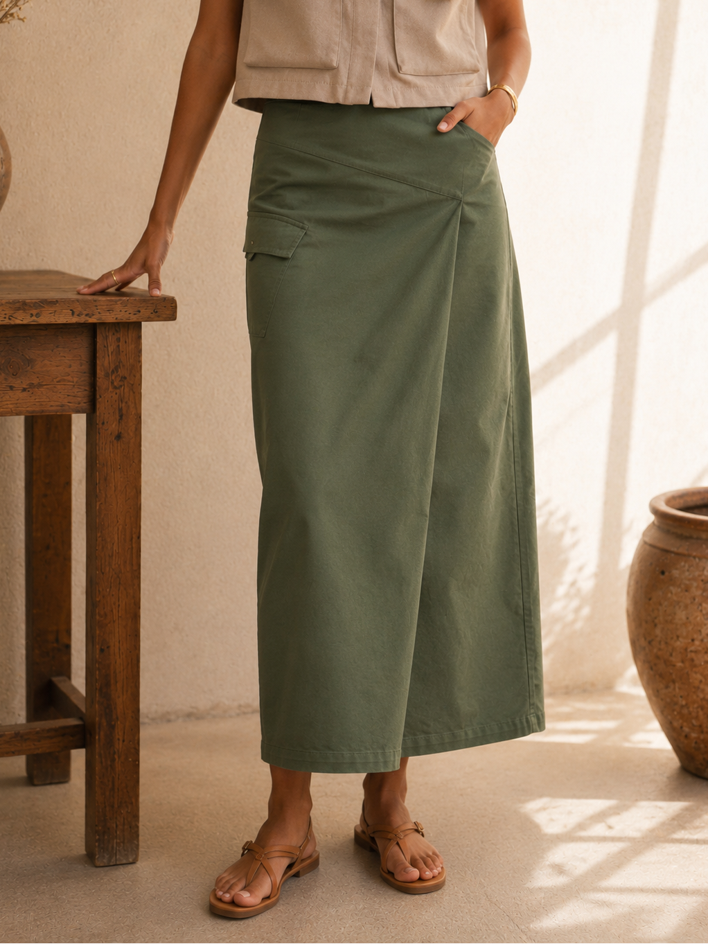 JUPE RITA – KAKI