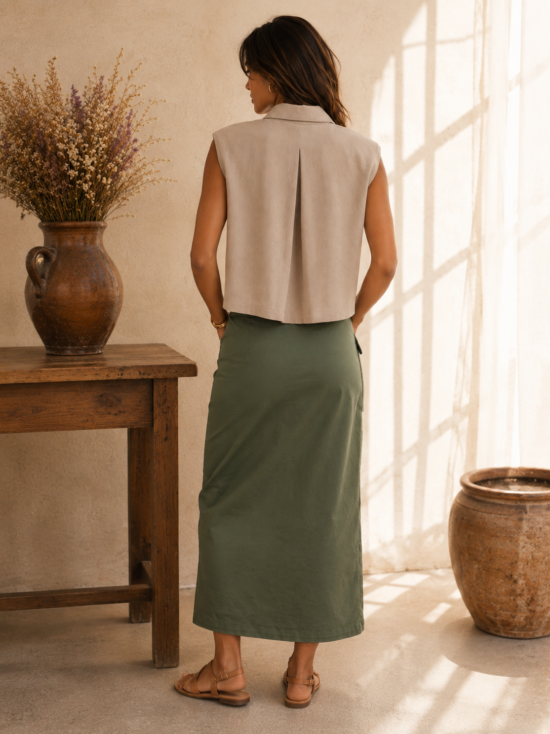 JUPE RITA – KAKI
