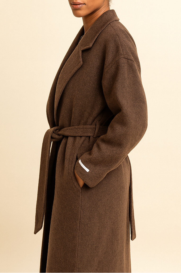 Manteau SAMANTHA – Long en marron