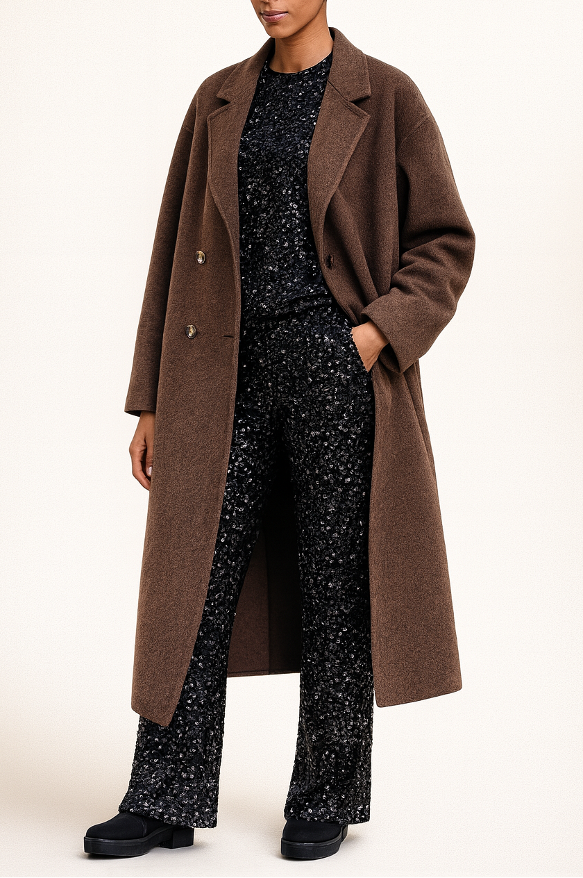 SAMANTHA Coat – Long in brown