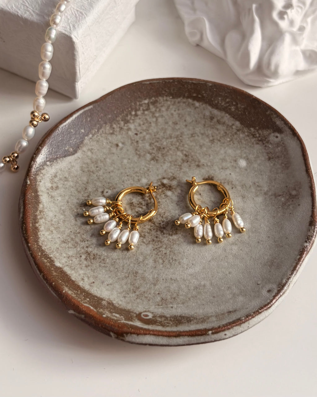 Boucles d’oreilles Clara – Boucles d’oreilles en perles amovibles