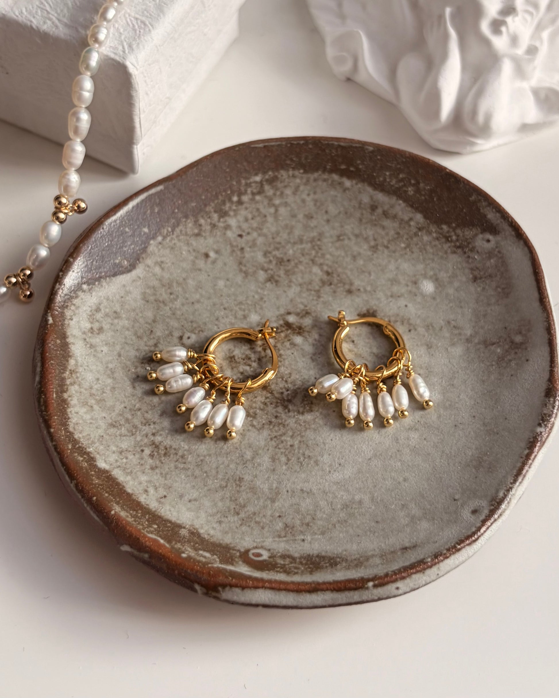 Boucles d’oreilles Clara – Boucles d’oreilles en perles amovibles