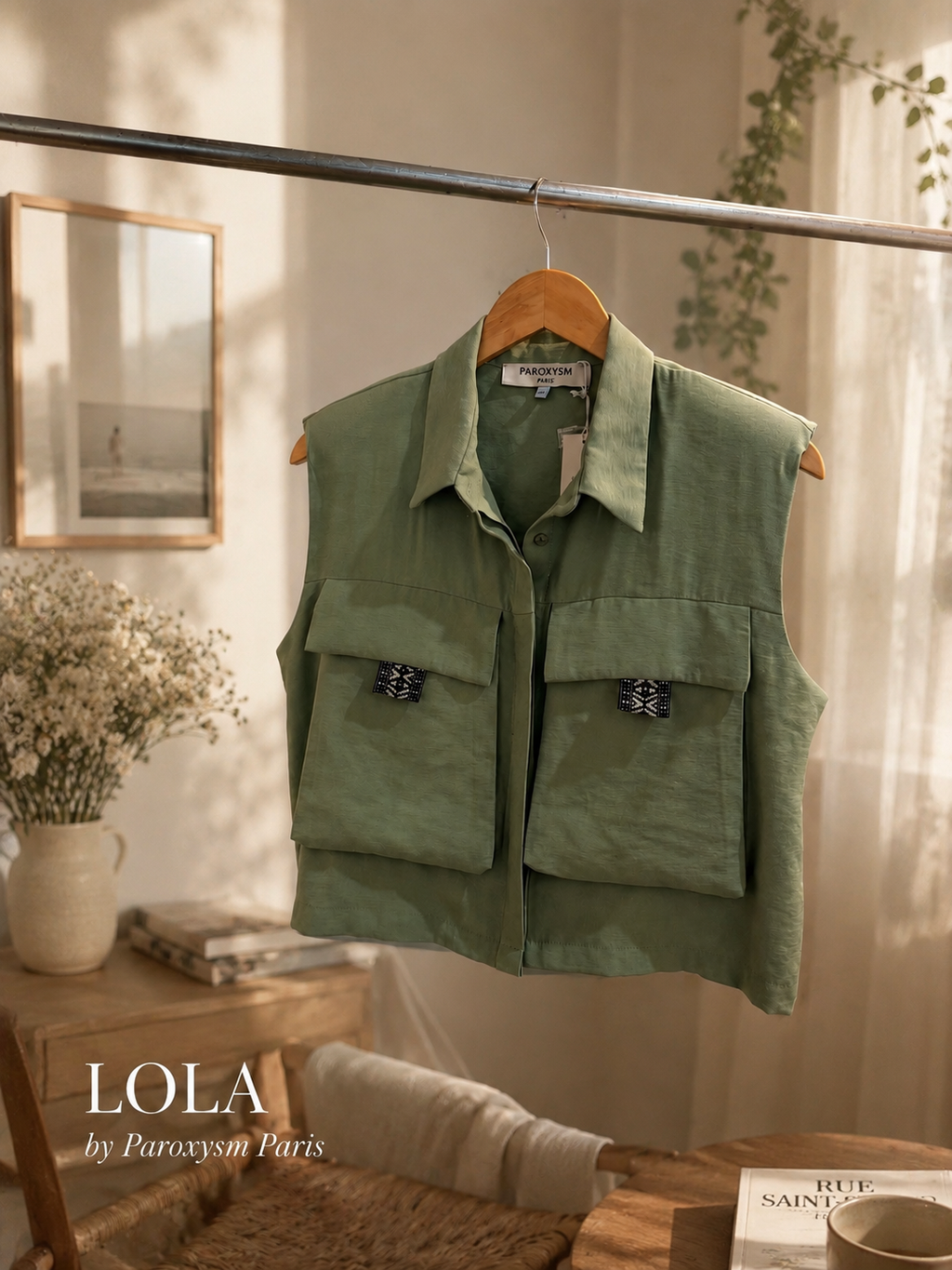 Veste LOLA – Vert sauge