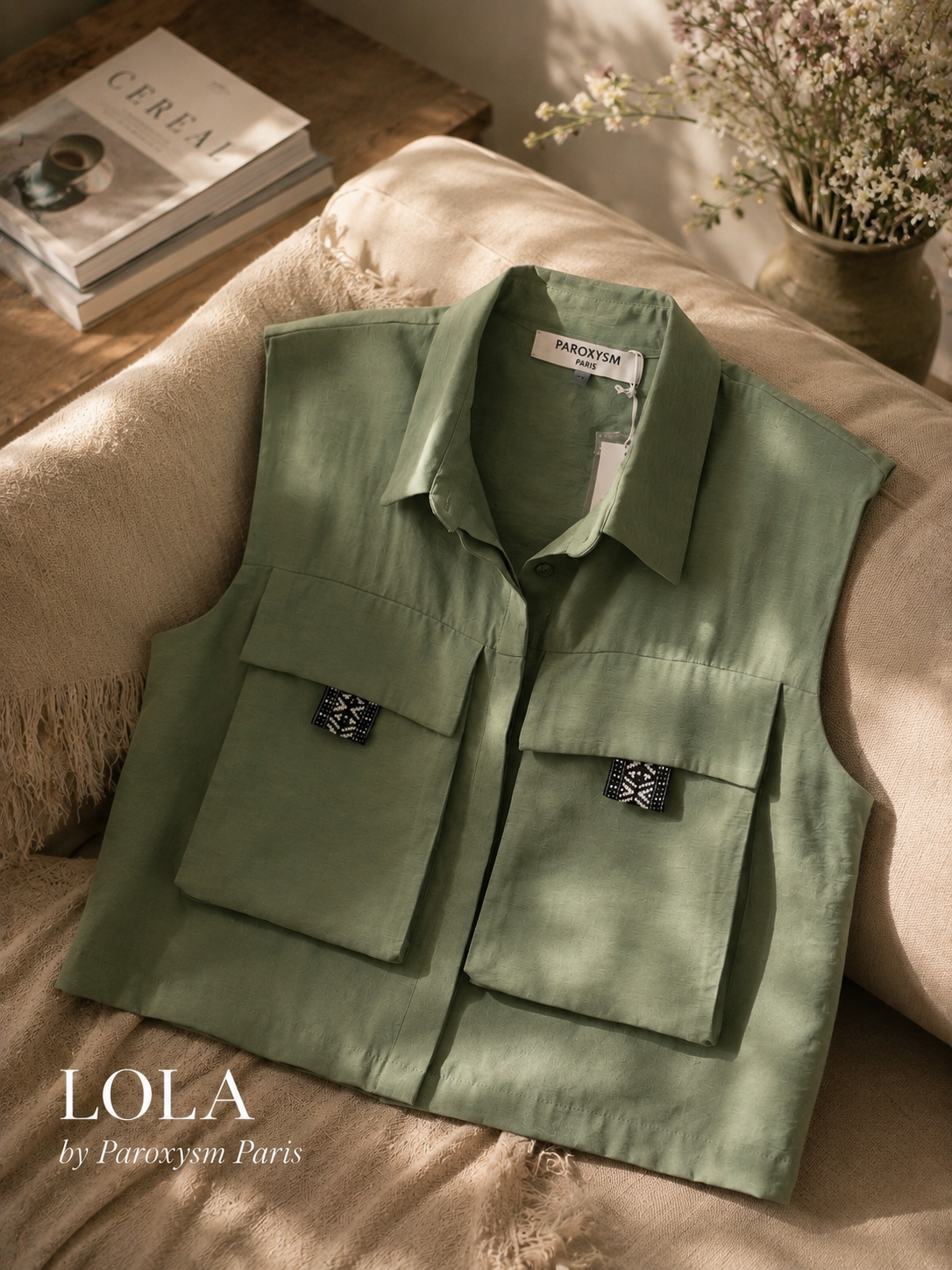 Veste LOLA – Vert sauge