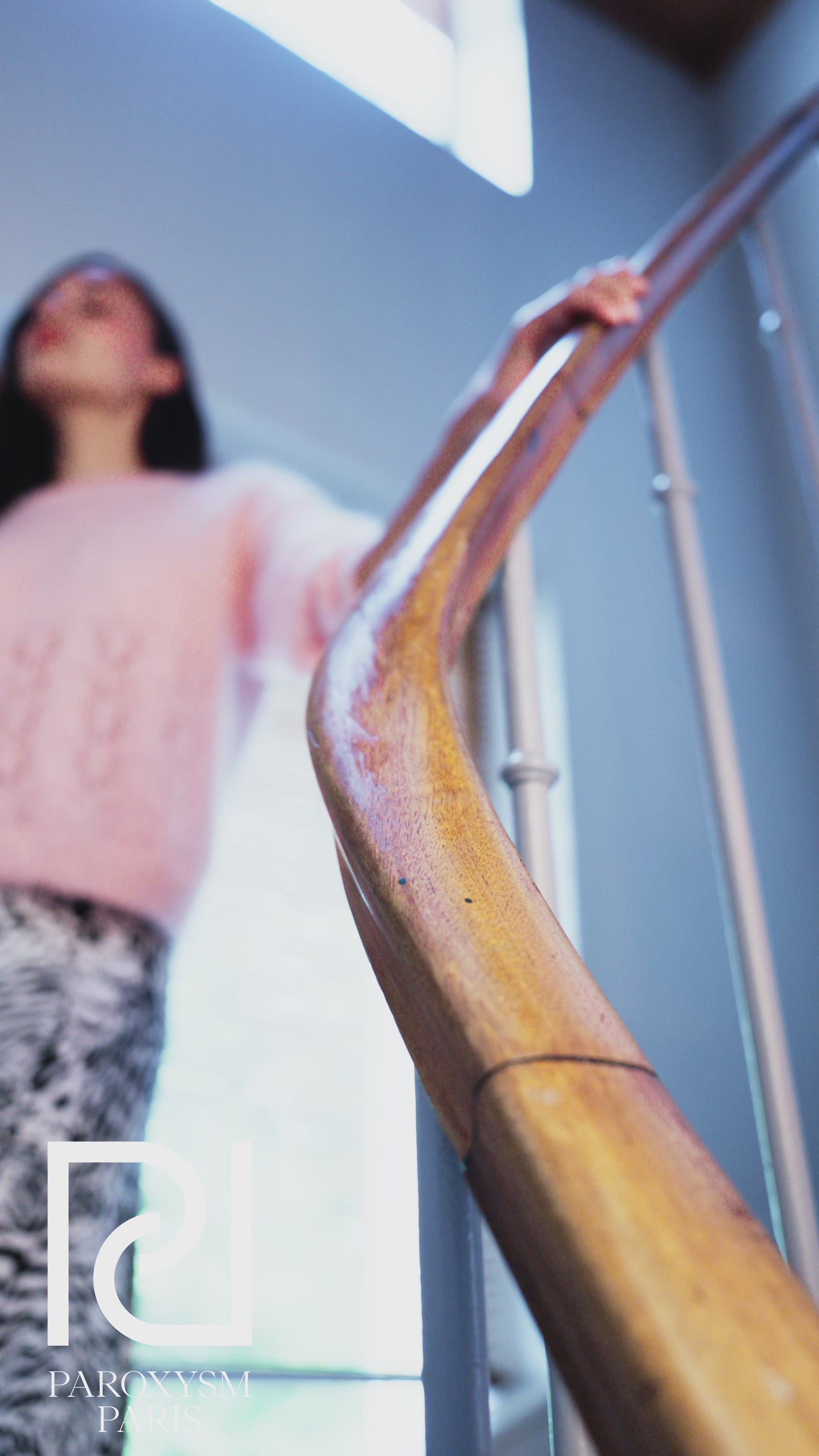 Pull CARMEN – Maille ajourée rose poudré