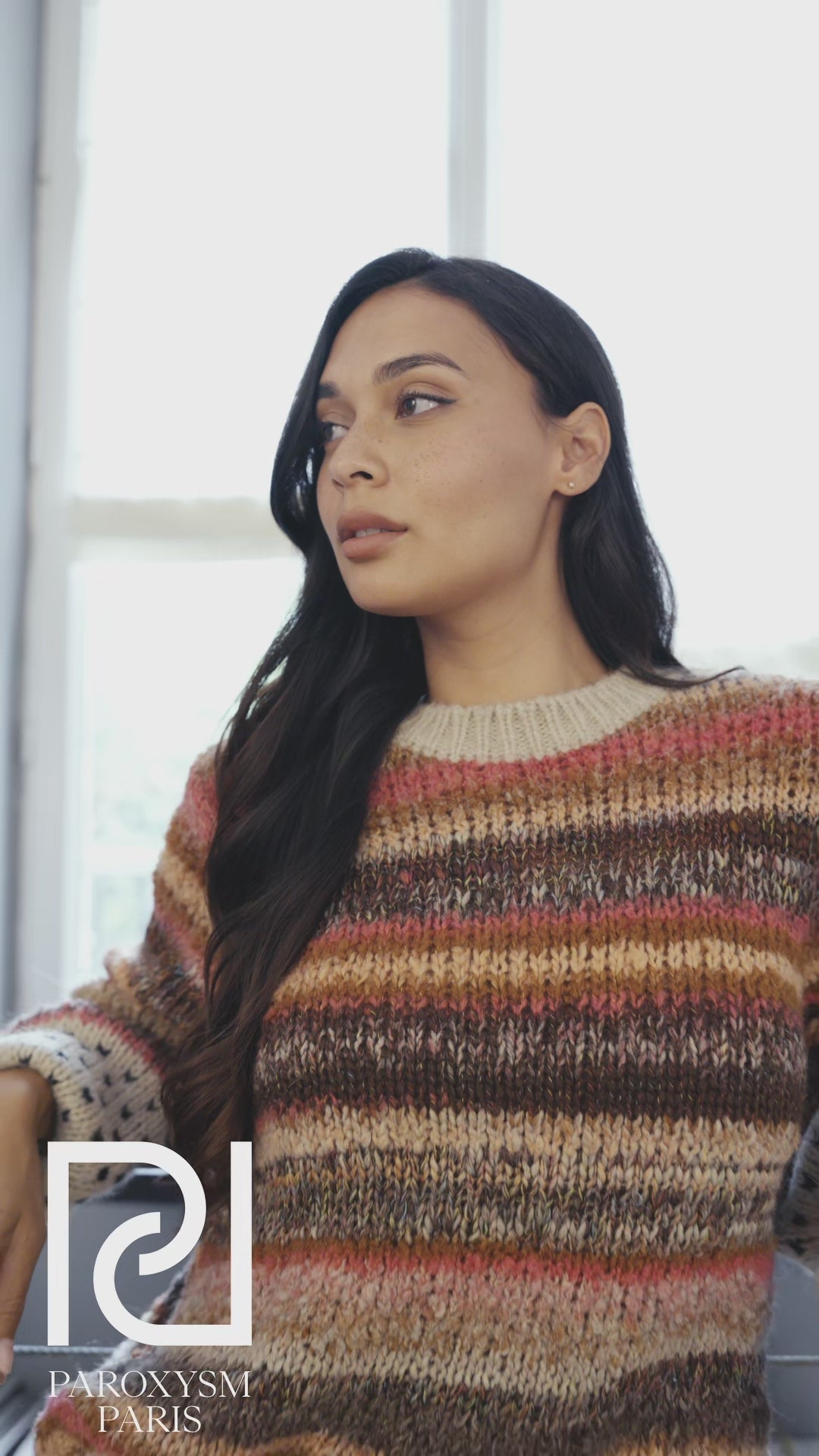 Pull FRANCESCA – Rayures chaleureuses en maille douce